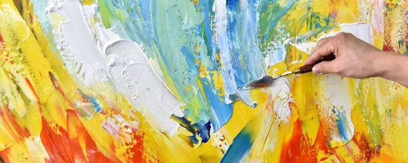 Ein Bild eines Acryls in leuchtenden Farben (1)