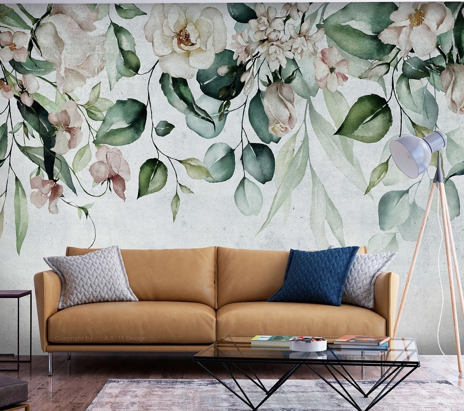 papier peint mint jardin