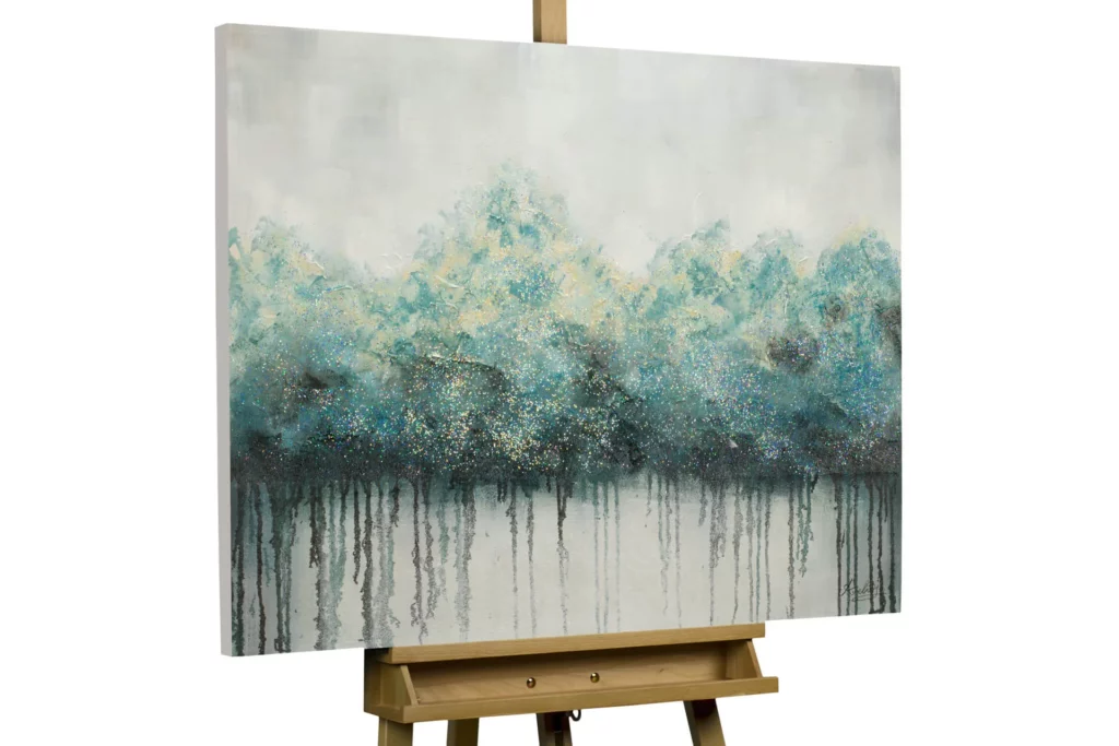 peinture acrylique imperméable forêt
