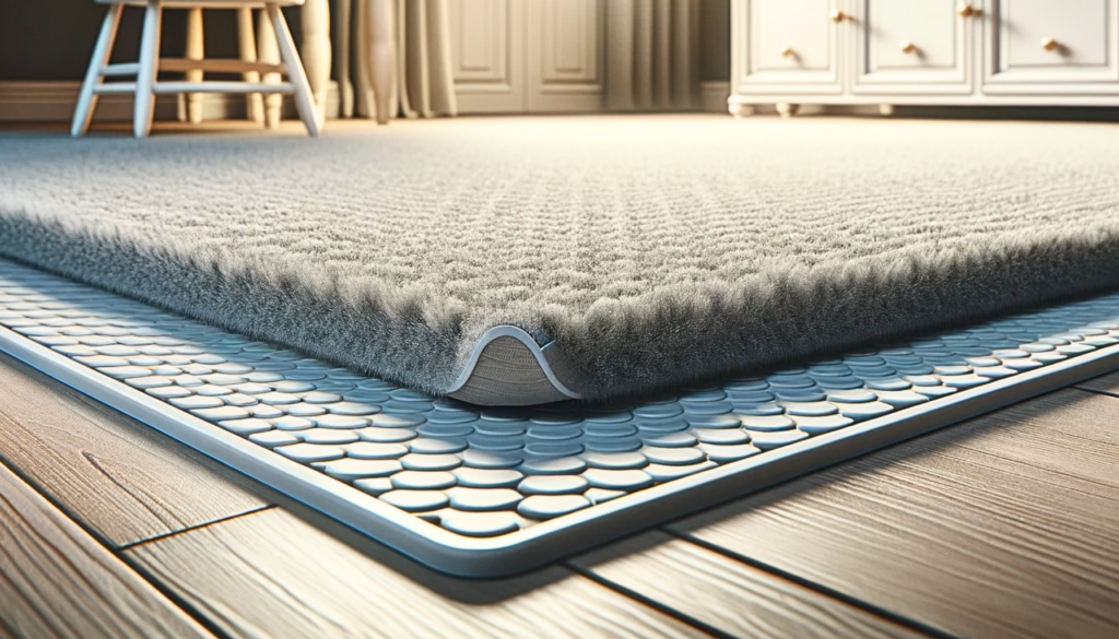 Une sous-couche antidérapante sous la moquette