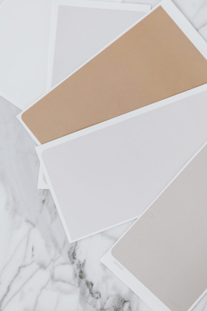 Palette de couleurs dans les tons de terre