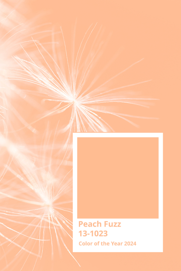 Peach Fuzz Couleur Pantone de l'année