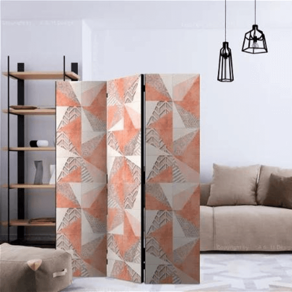 Paravent de séparation de pièces 'Spring Geometry'