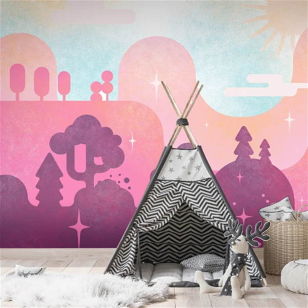 Papier peint autocollant 'Candy Land'