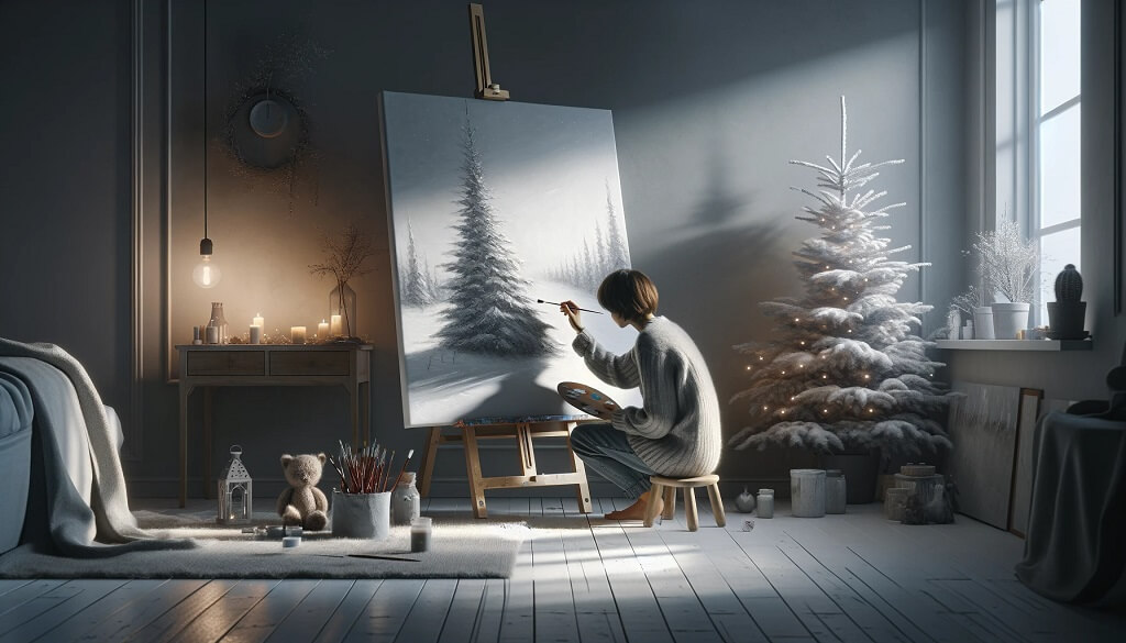 person-making-diy-winter-solstice-handpainted-canvas-art