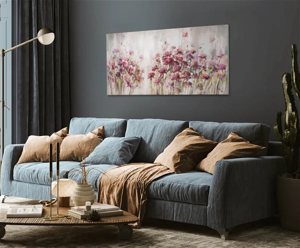 Tableau peint à la main 'Lilac Reverie'