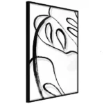 poster-painted-monstera-leaf-1