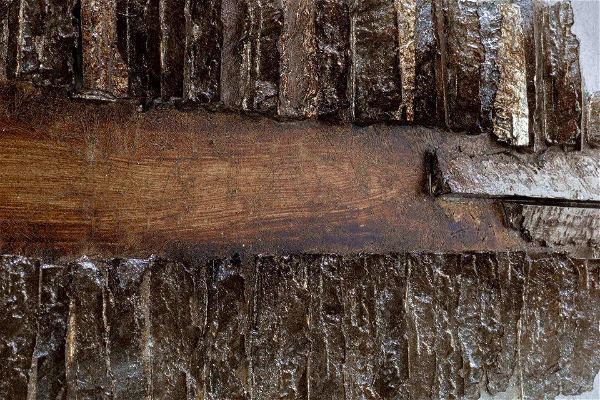 Art mural en bois "Silhouette de gratte-ciel "1