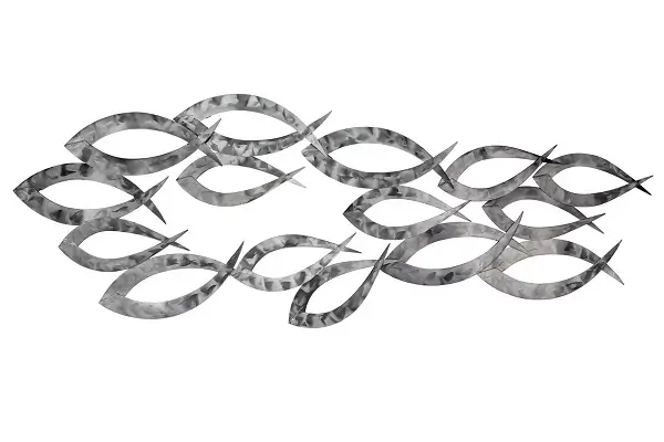 sculpture murale en métal essence du pouvoir | styles abstraits | 114x38x4 cm
