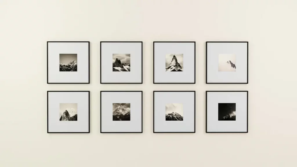 Le filtrage est parfait pour obtenir un aspect propre et dégagé lorsque l'on accroche des tableaux