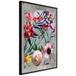 poster fleurs rustiques