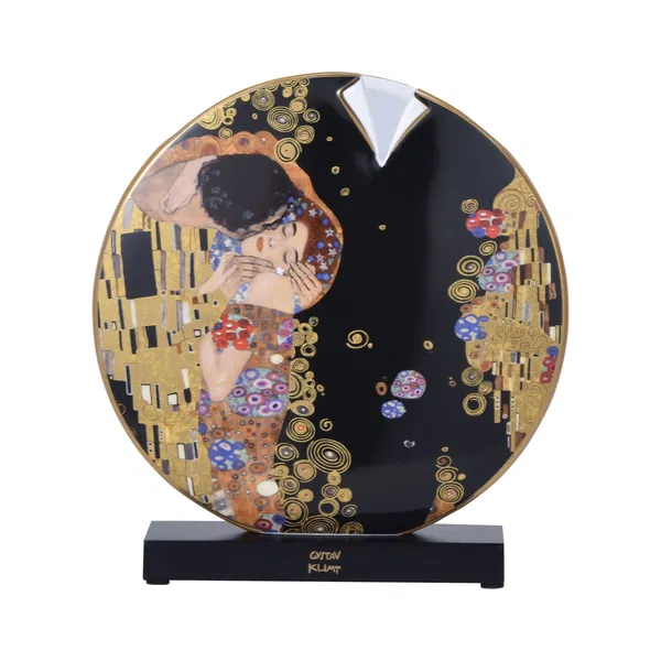 Porcelain vase 'Golden Embrace' by Gustav Klimt