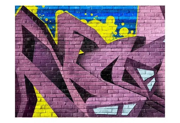 kl14893-graffiti-wallpaper-purple-yellow-wallpaper-wallpaper-design-wallpaper-3d-wallpaper-mural-02