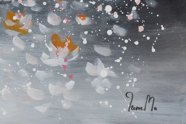 Handpainted Painting 'Tender Flower'2