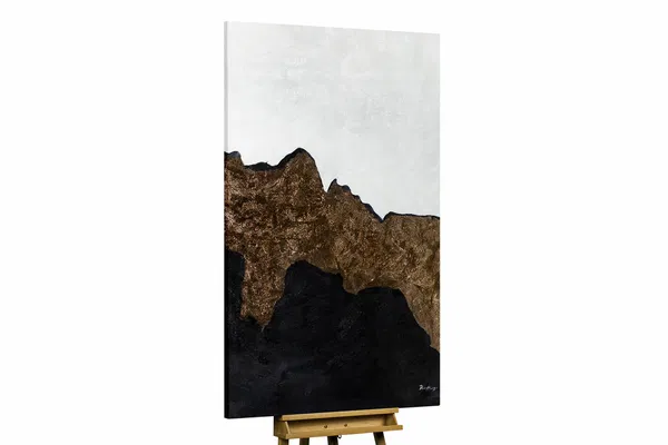 XXL Oil paintings 'River of Gold'