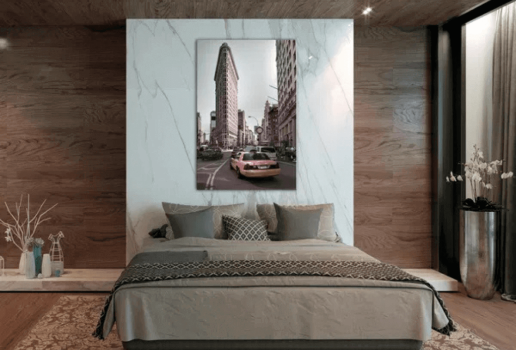 Art print on canvas 'Urban Traffic Vertical'