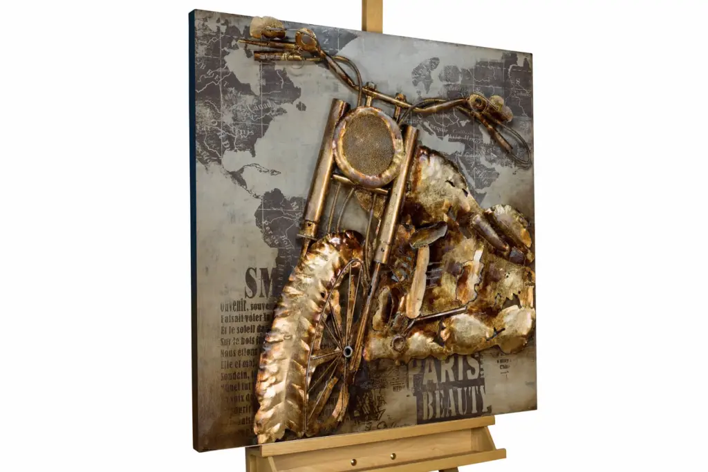 KL03991-motorrad-gelb-braun-metall-bilder-metall-wandbilder-wanddeko-wandskulptur-01