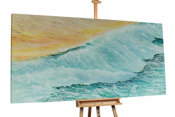 kl08906-meer-orange-tuerkis-oel-gemaelde-oel-bilder-handgemalte-unikate-moderne-kunst-0001-01