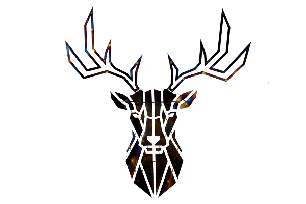 Art mural en métal Honorable Deer