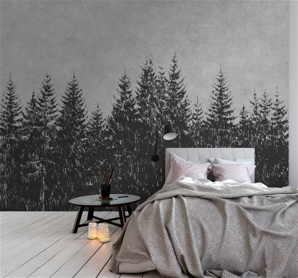 Papier peint Forêt noire 3