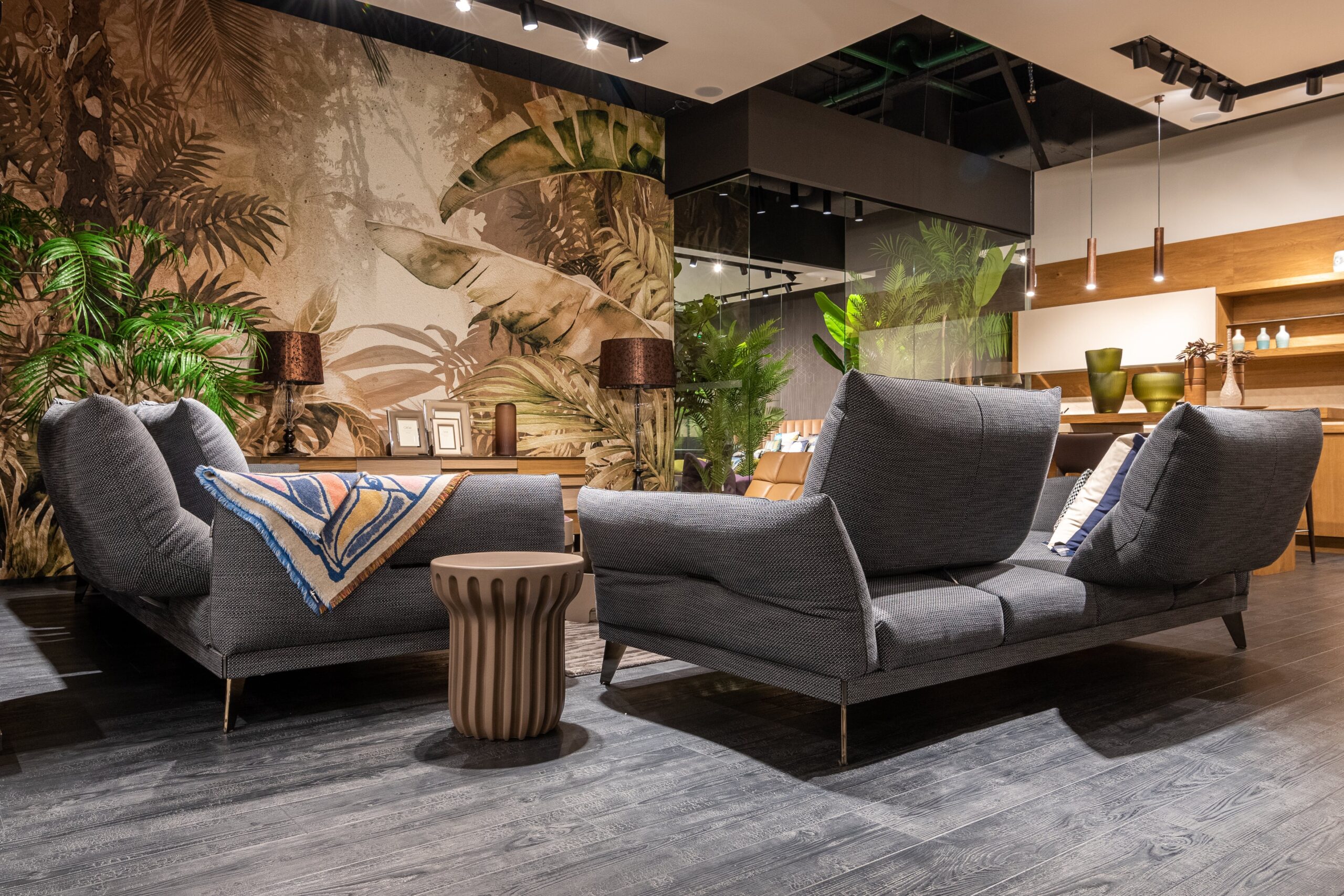 Salon inspiré par la nature