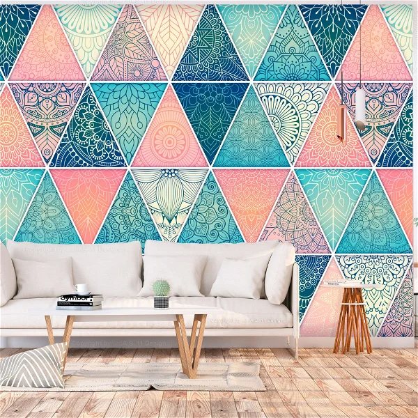 Papier peint autocollant 'Oriental Triangles'